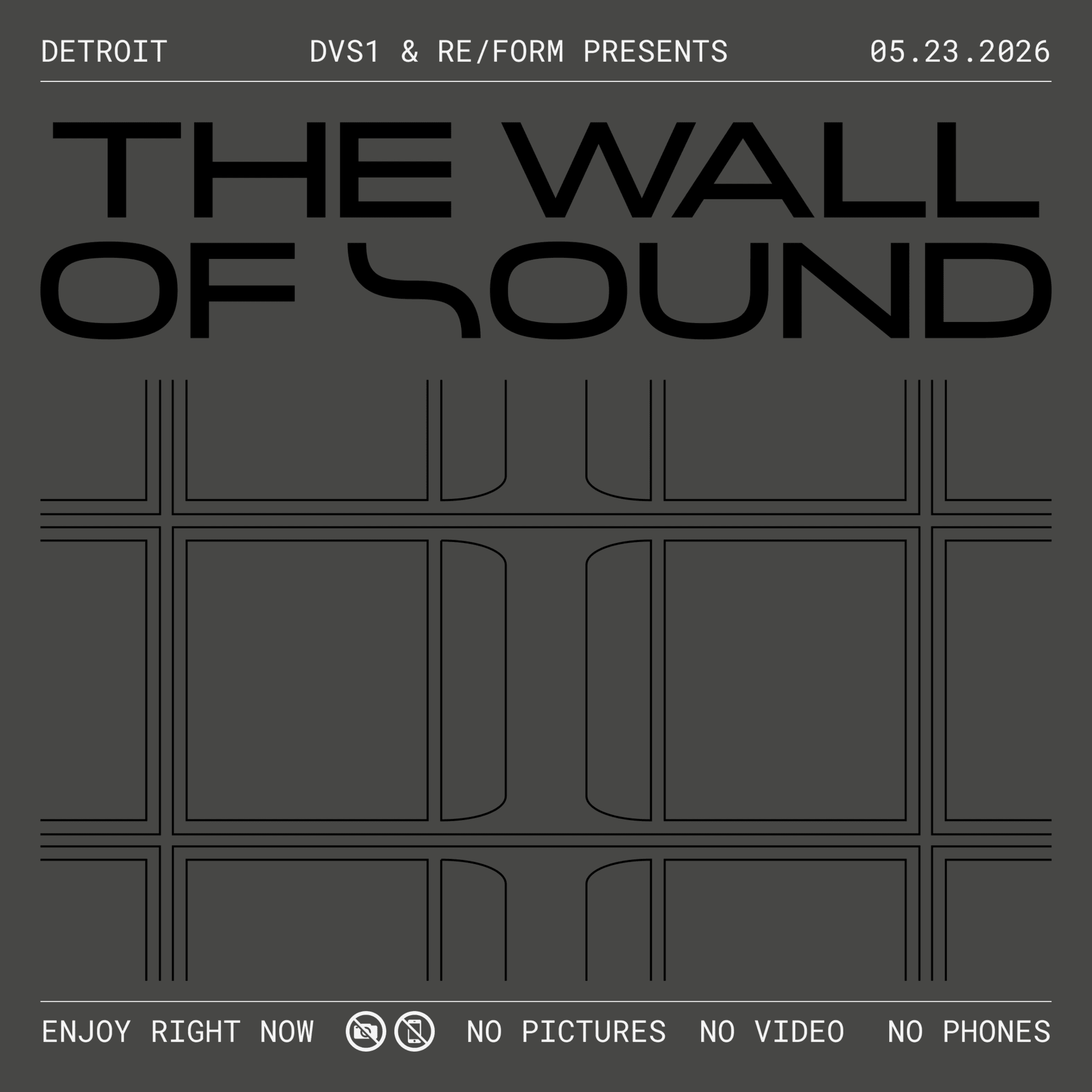DVS1 & RE/FORM present: The Wall of Sound Detroit 2026